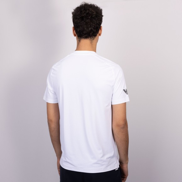 EA7 Emporio Armani Mens White Ventus7 Pro Tennis T-Shirt main image