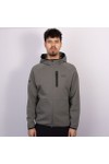 EA7 Emporio Armani Mens Grey Ventus7 Natural Full Zip Hoodie