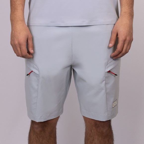 EA7 Emporio Armani Mens Blue Ventus7 Dynamic Athlete Technical Cargo Short