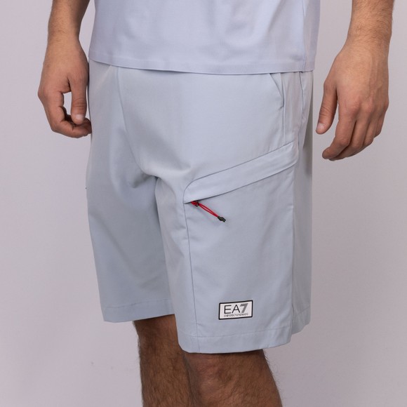 EA7 Emporio Armani Mens Blue Ventus7 Dynamic Athlete Technical Cargo Short main image