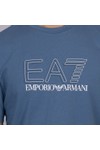EA7 Emporio Armani Mens Blue Train Visibility Big Logo T-Shirt