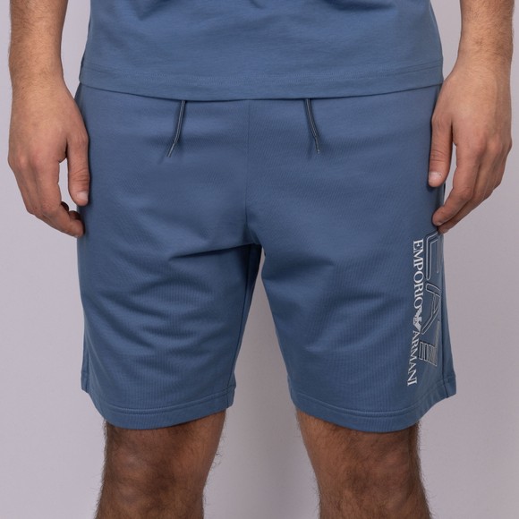 EA7 Emporio Armani Mens Blue Train Visibility Sweat Short