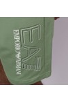 EA7 Emporio Armani Mens Green Train Visibility Sweat Short