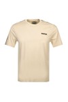 EA7 Emporio Armani Mens Beige Train Logo Series Shoulder Tape T-Shirt