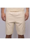 EA7 Emporio Armani Mens Beige Train Logo Series Side Tape Sweat Short