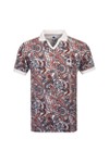 Pretty Green Mens Multicoloured Resonance Printed Polo