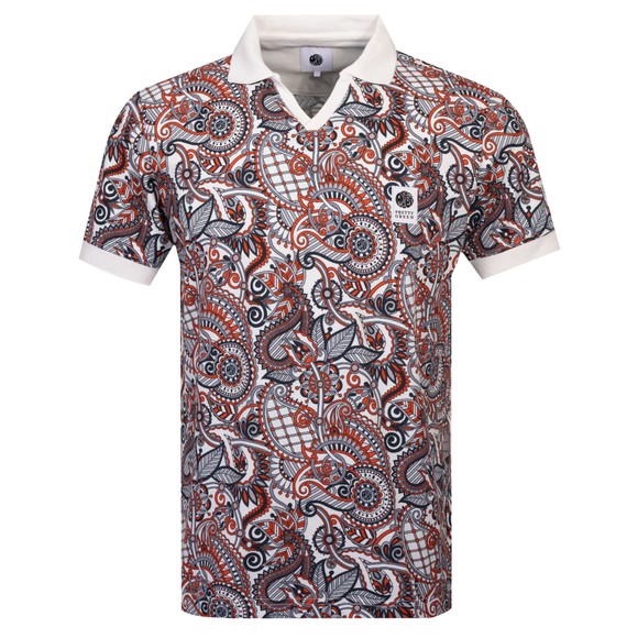 Pretty Green Mens Multicoloured Resonance Printed Polo