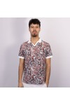 Pretty Green Mens Multicoloured Resonance Printed Polo