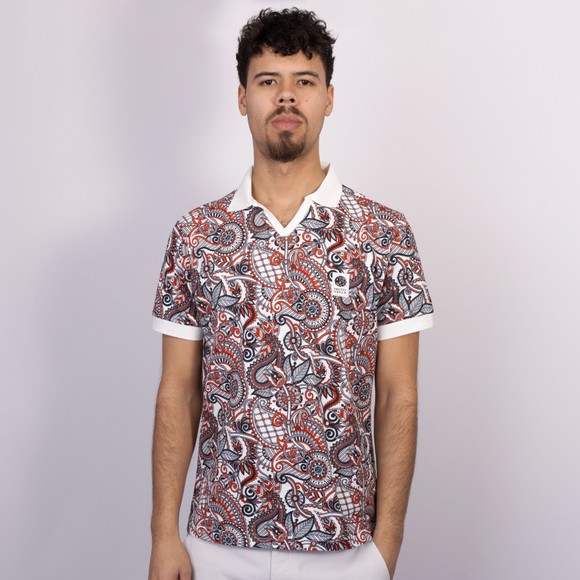 Pretty Green Mens Multicoloured Resonance Printed Polo