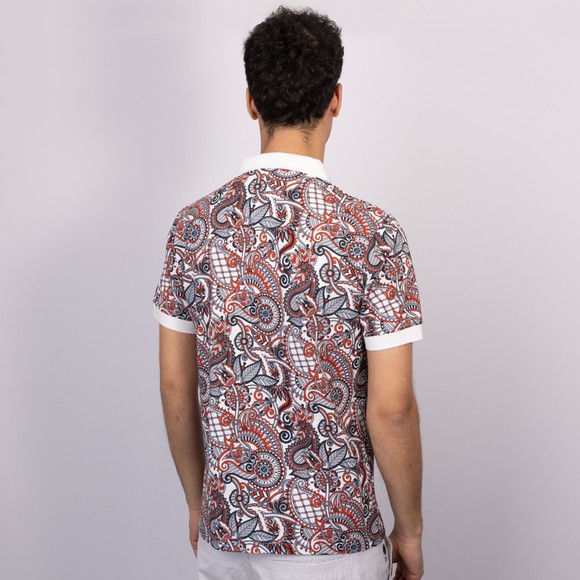 Pretty Green Mens Multicoloured Resonance Printed Polo main image