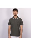 Pretty Green Mens Grey Rayner Polo