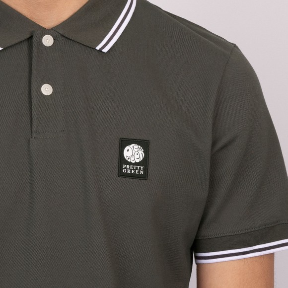 Pretty Green Mens Grey Rayner Polo main image