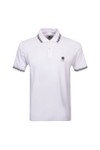 Pretty Green Mens White Rayner Polo