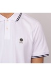 Pretty Green Mens White Rayner Polo