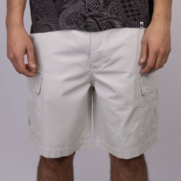 Pretty Green Mens Grey Bostall Cargo Shorts