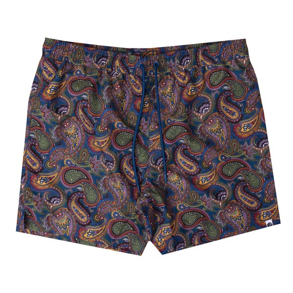 Pretty Green Mens Multicoloured House Paisley Swim Short
