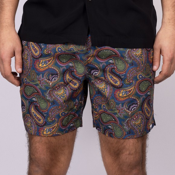 Pretty Green Mens Multicoloured House Paisley Swim Short