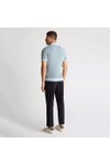 Remus Mens Blue Knitted Polo