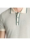 Remus Mens Grey Knitted Polo