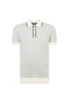 Remus Mens Grey Knitted Polo