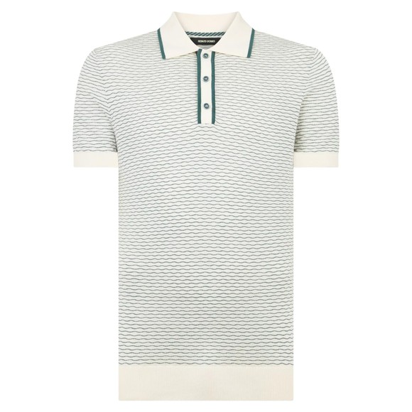 Remus Mens Grey Knitted Polo