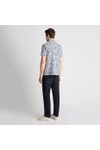 Remus Mens Blue Pattern Linen Shirt