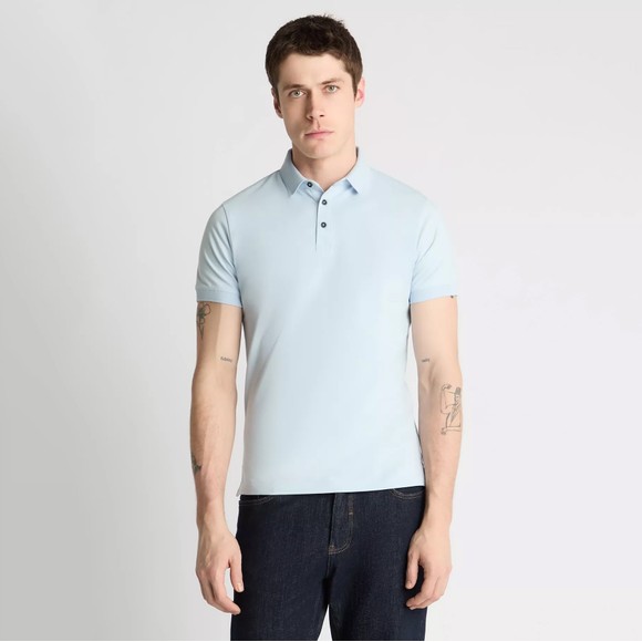 Remus Mens Blue 3 Button Polo Shirt