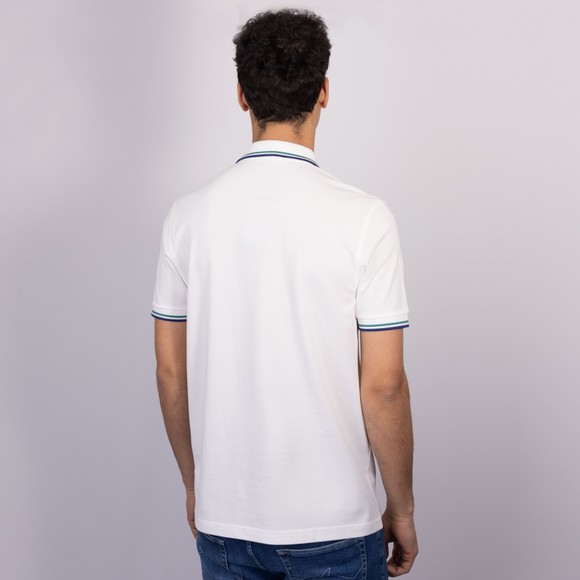Fred Perry Mens White Twin Tipped Polo Shirt #4