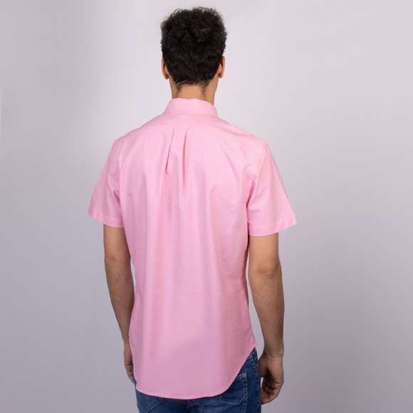 Polo Ralph Lauren Mens Red Custom Fit Short Sleeve Oxford Shirt #4