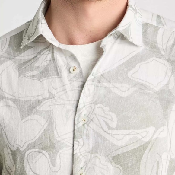 Remus Mens Green Parker Short Sleeve Shirt main image