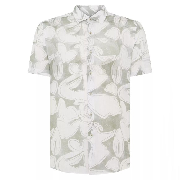 Remus Mens Green Parker Short Sleeve Shirt