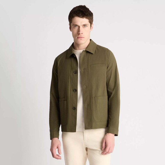 Remus Mens Green Keats Casual Overshirt