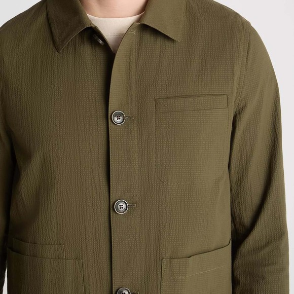 Remus Mens Green Keats Casual Overshirt main image