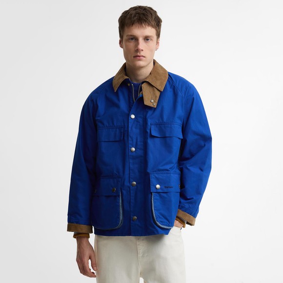 Barbour X Paul Smith Mens Blue Sugarlump Bedale Casual Jacket #3