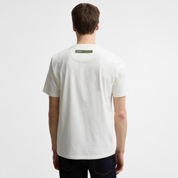 Barbour X Paul Smith Mens White Fishing Jacket T-Shirt #4