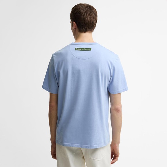 Barbour X Paul Smith Mens Blue Fishing Jacket T-Shirt #4