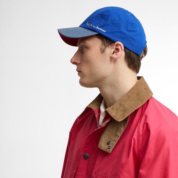Barbour X Paul Smith Mens Blue Cap #3