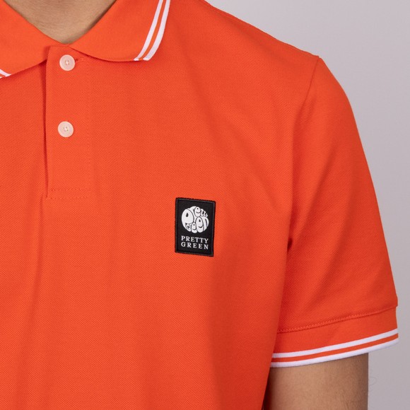 Pretty Green Mens Orange Rayner Polo main image