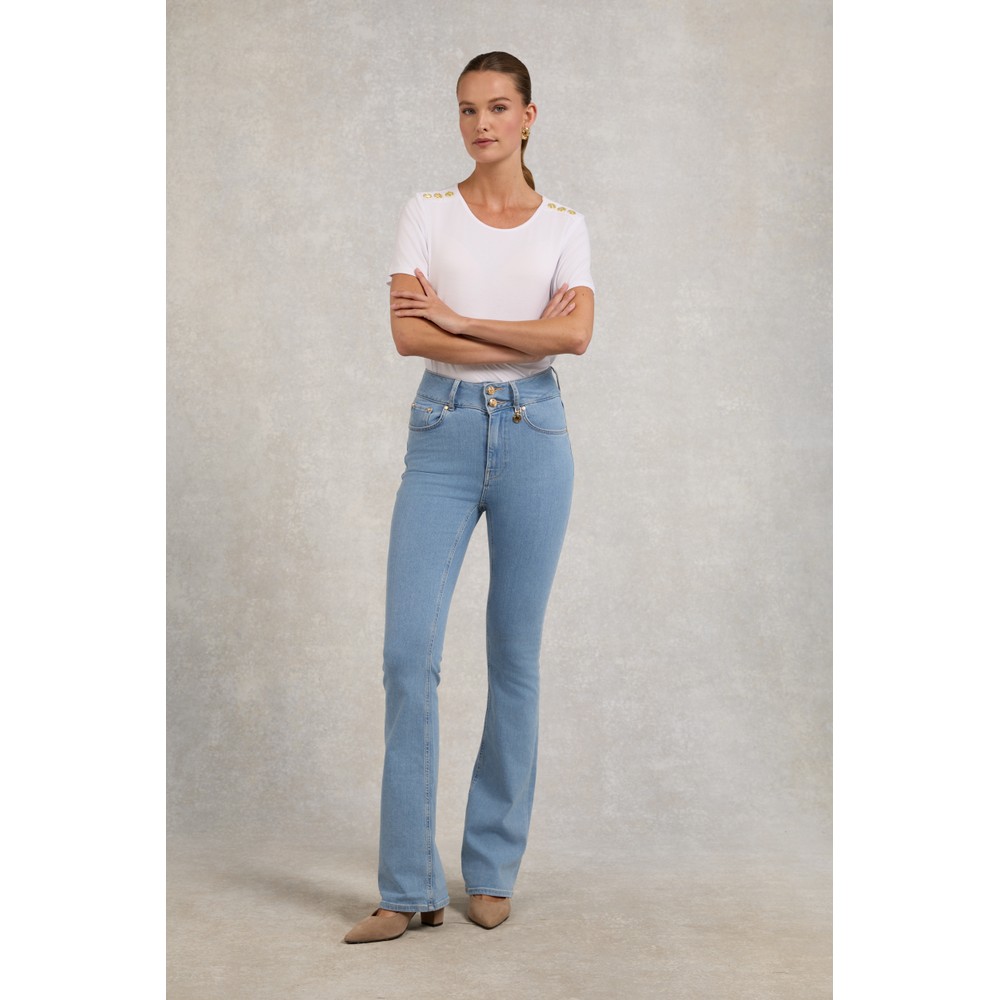High Rise Flared Jean