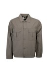 Pretty Green Mens Grey Bostall Solid Overshirt