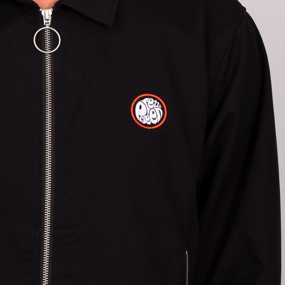 Pretty Green Mens Black Stratosphere Zip Bomber main image