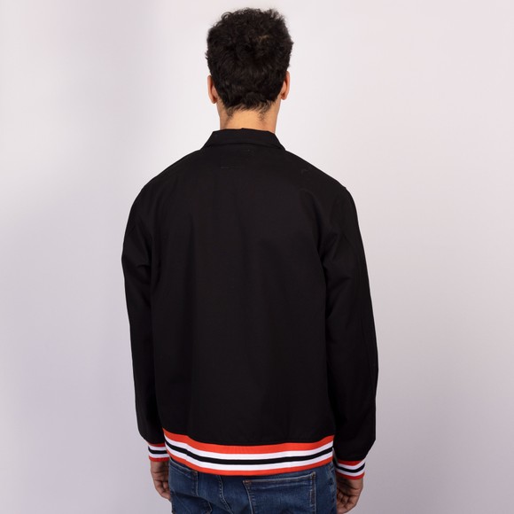 Pretty Green Mens Black Stratosphere Zip Bomber main image