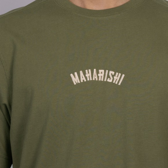 Maharishi Mens Green Organic Cotton Jersey T Shirt #3