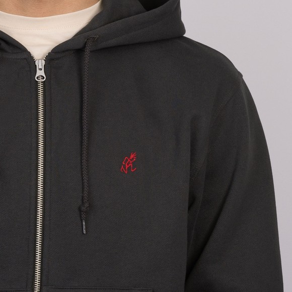 Gramicci Mens Black One Point Zip Hooded Sweatshirt #3