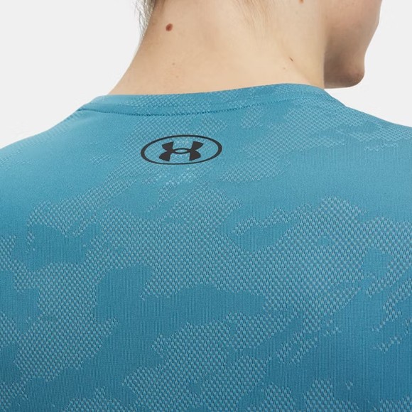 Under Armour Mens Blue Tech Vent Jacquard T-Shirt main image
