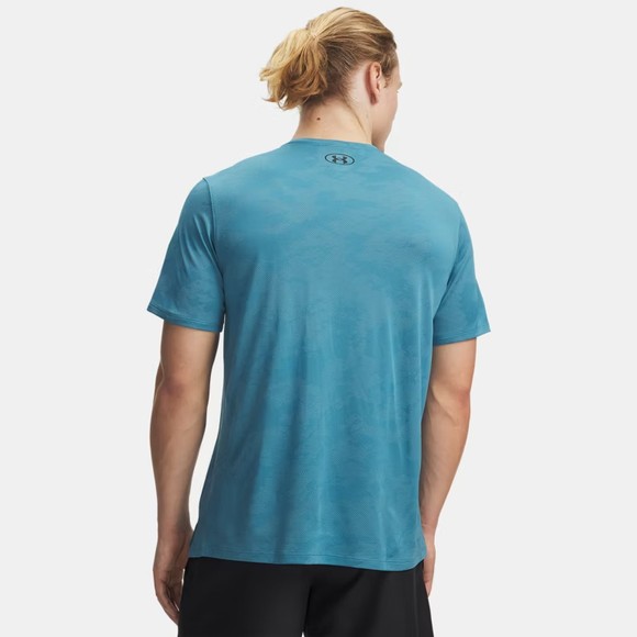 Under Armour Mens Blue Tech Vent Jacquard T-Shirt