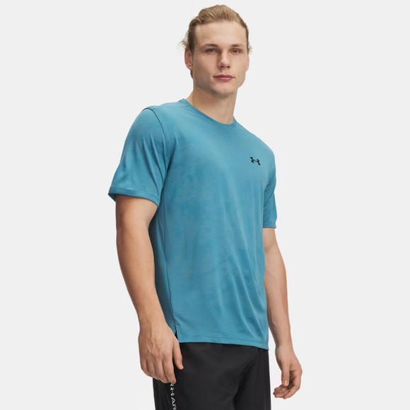 Under Armour Mens Blue Tech Vent Jacquard T-Shirt