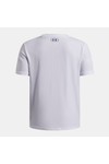 Under Armour Boys White Blur Logo T-Shirt