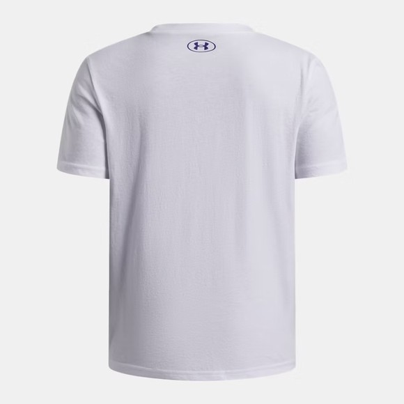 Under Armour Boys White Blur Logo T-Shirt