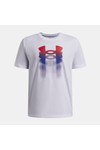 Under Armour Boys White Blur Logo T-Shirt
